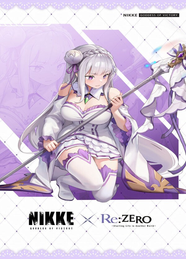 Nikke: Goddess of Victory - Emilia ReZero Tischaufsteller Tischaufsteller 32.99 Emilia, Goddess, Nikke, ReZero, Table Top Print, Tischaufsteller, Victory JLR Design