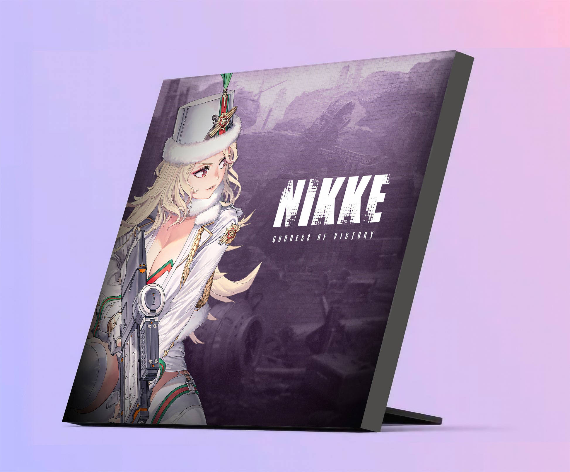 Nikke: Goddess of Victory - Ludmilla posing Tischaufsteller Tischaufsteller 32.99 Goddess, Ludmilla, Nikke, Table Top Print, Tischaufsteller, Victory JLR Design