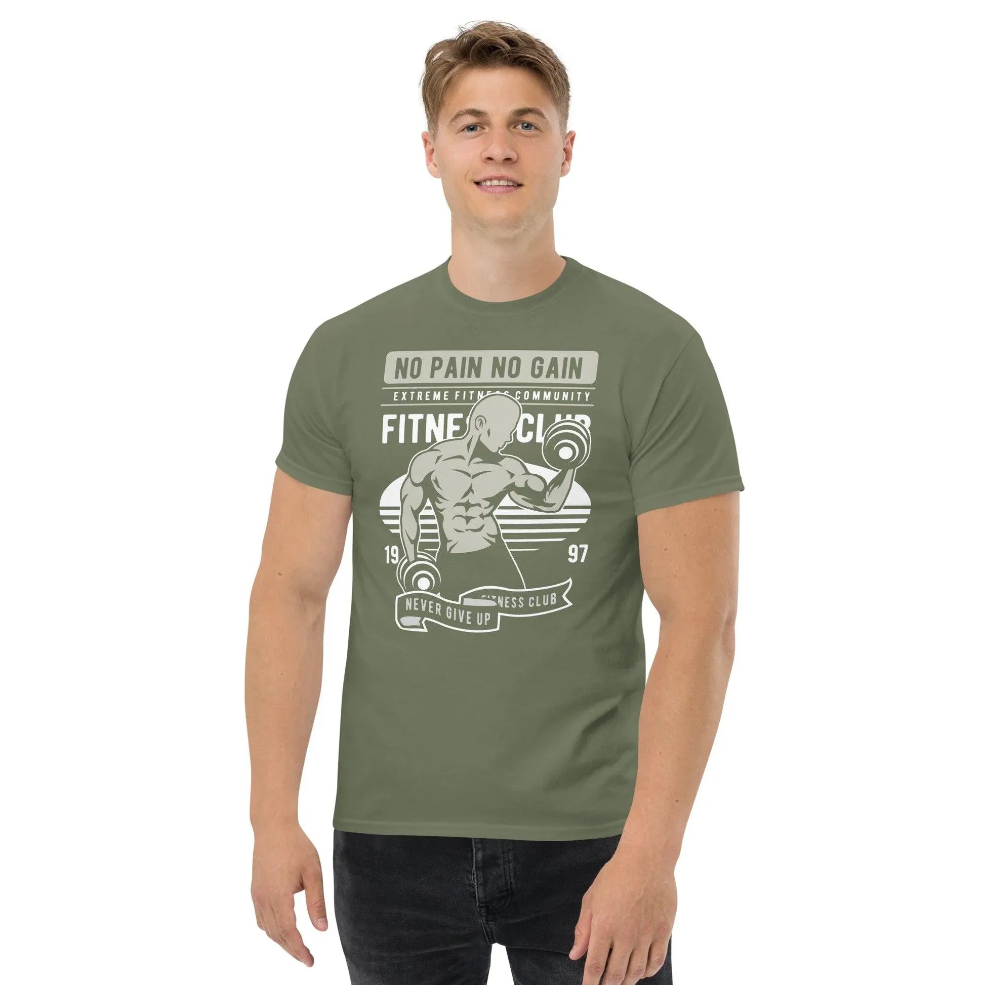 no-pain-no-gain-herren-t-shirt-t-shirt-jlr-design-22 - JLR Design