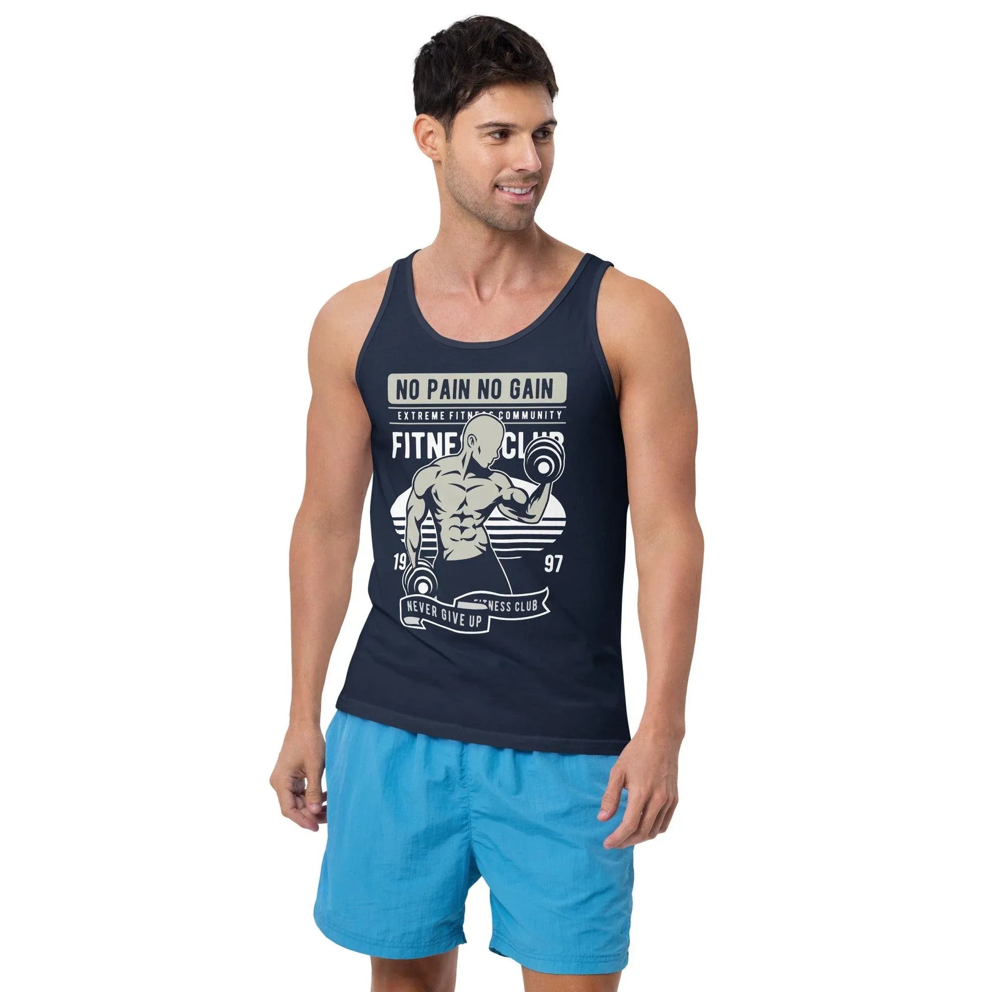 no-pain-no-gain-tanktop-tank-top-jlr-design-36413 - JLR Design