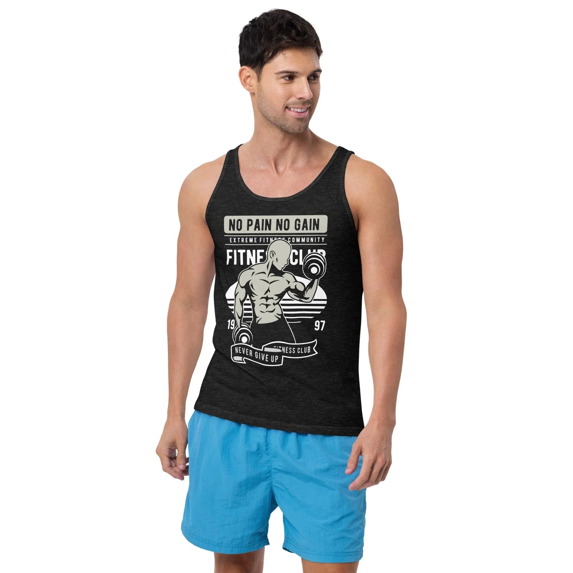 no-pain-no-gain-tanktop-tank-top-jlr-design-77704 - JLR Design