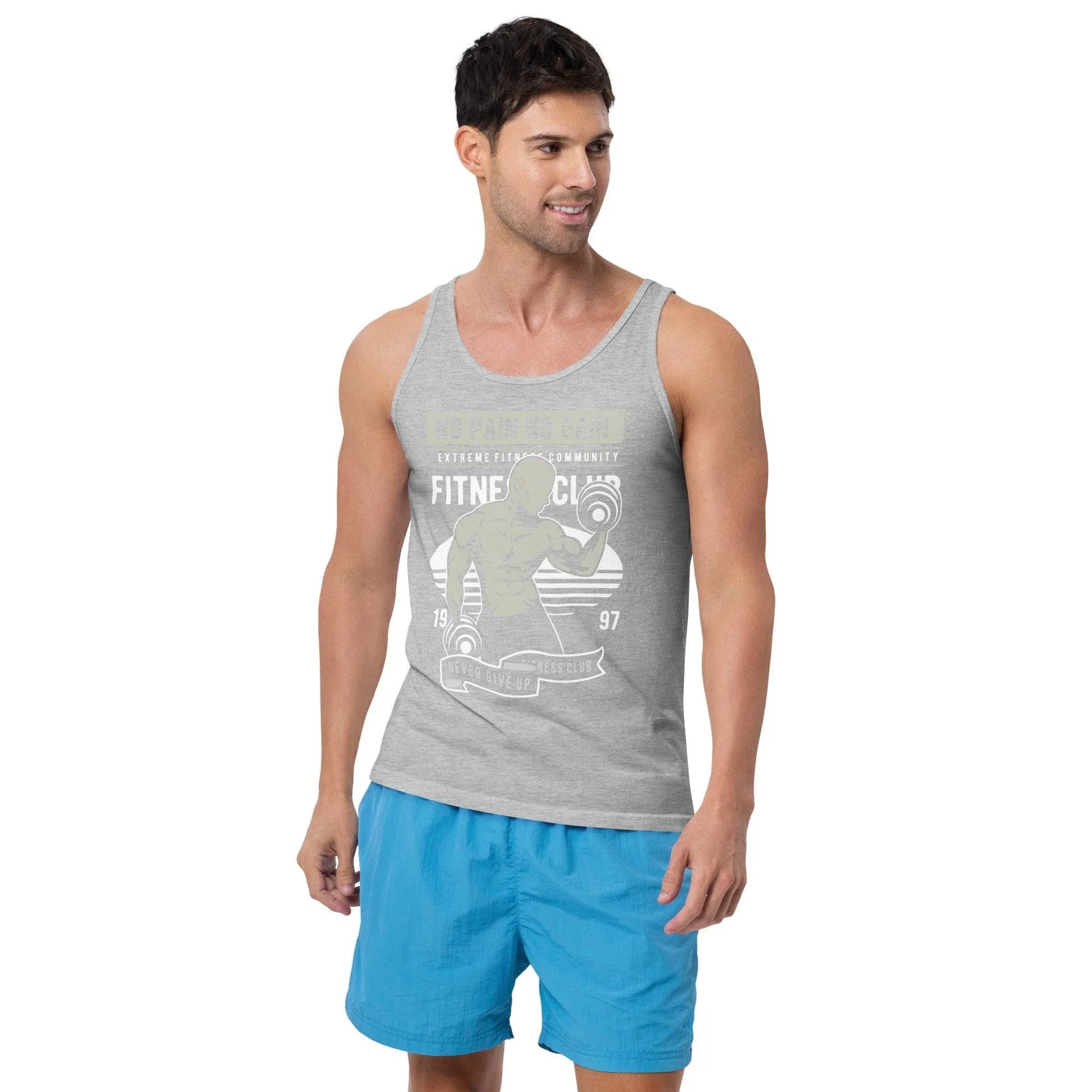 no-pain-no-gain-tanktop-tank-top-jlr-design-61701 - JLR Design