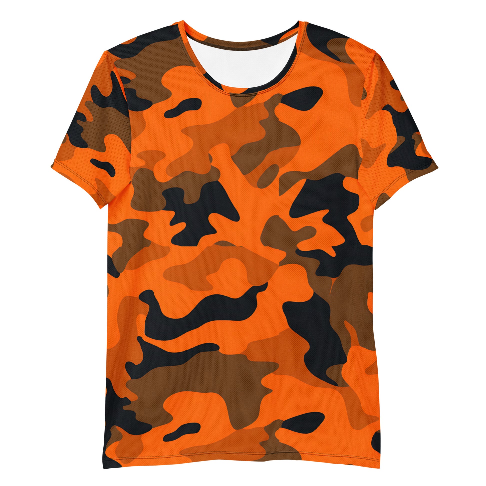 Orange Camouflage v1 Sport-T-Shirt für Herren Sport T-Shirt JLR Design