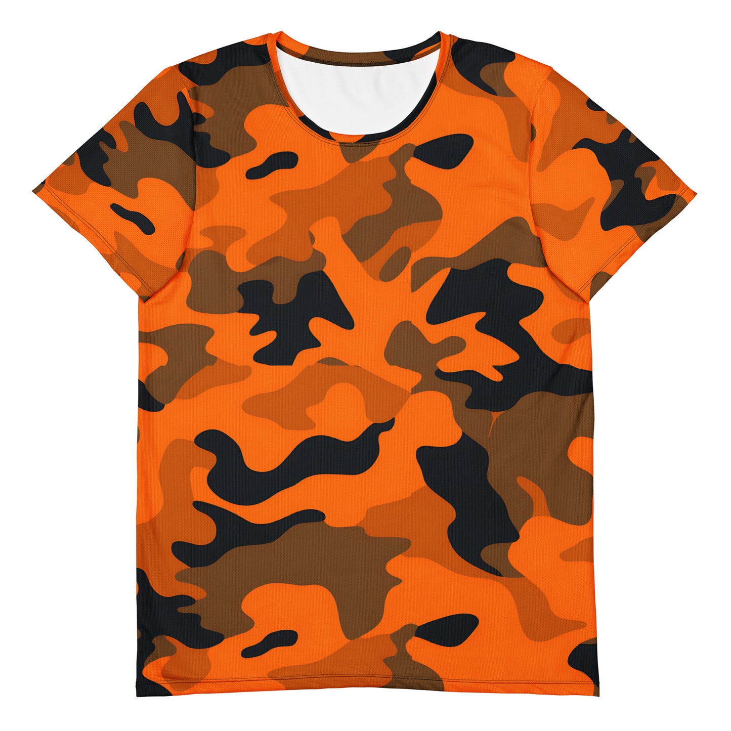 Orange Camouflage v1 Sport-T-Shirt für Herren Sport T-Shirt JLR Design
