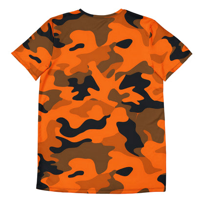 Orange Camouflage v1 Sport-T-Shirt für Herren Sport T-Shirt JLR Design