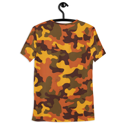Orange Camouflage v2 Sport-T-Shirt für Herren Sport T-Shirt JLR Design