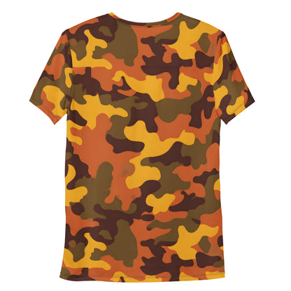 Orange Camouflage v2 Sport-T-Shirt für Herren Sport T-Shirt JLR Design