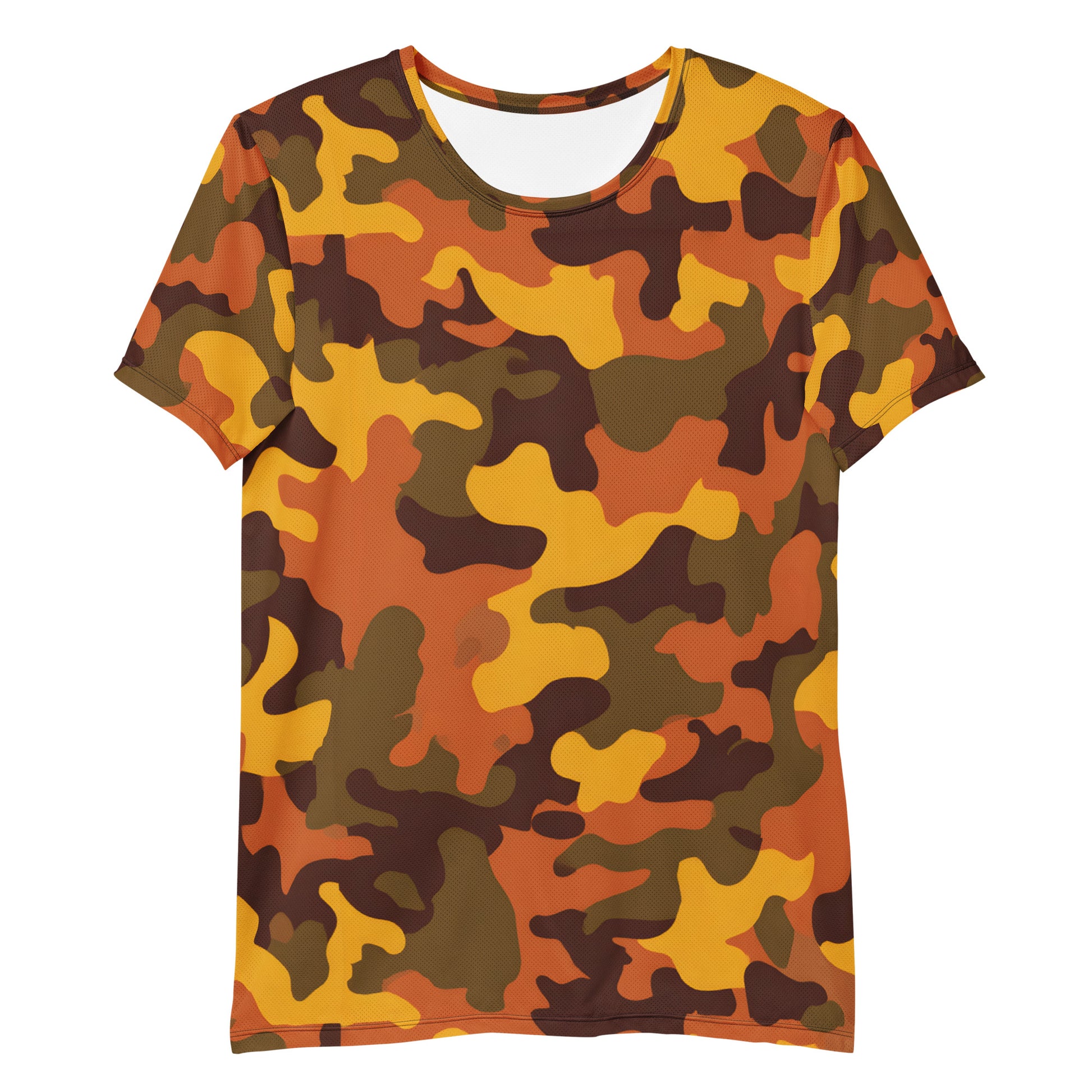 Orange Camouflage v2 Sport-T-Shirt für Herren Sport T-Shirt JLR Design