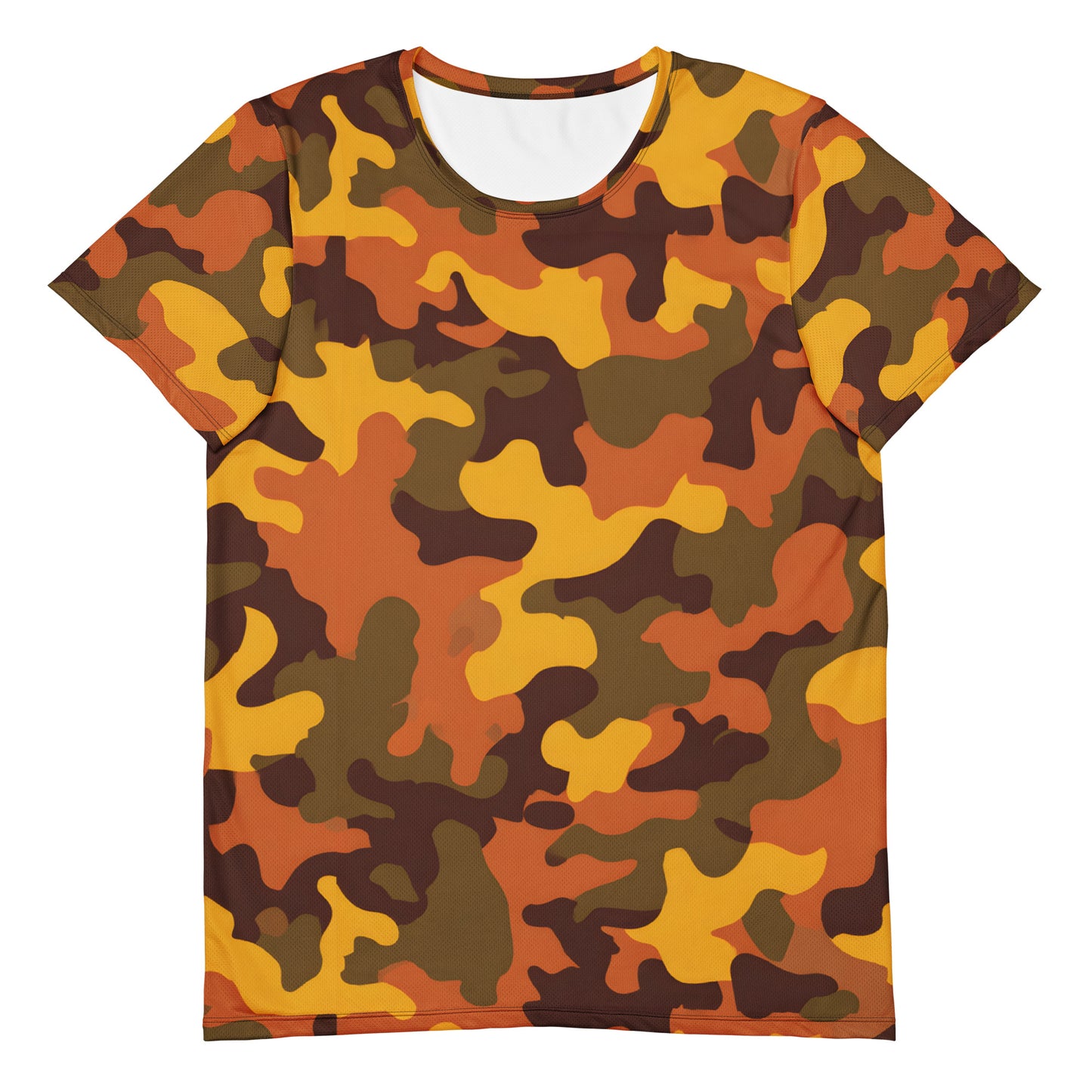 Orange Camouflage v2 Sport-T-Shirt für Herren Sport T-Shirt JLR Design