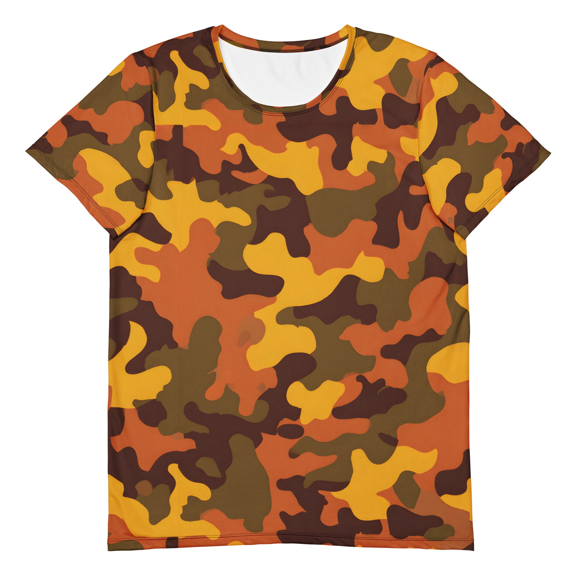 Orange Camouflage v2 Sport-T-Shirt für Herren Sport T-Shirt JLR Design