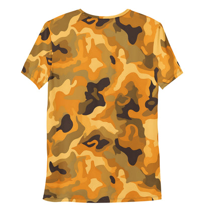 Orange Camouflage v3 Sport-T-Shirt für Herren Sport T-Shirt JLR Design