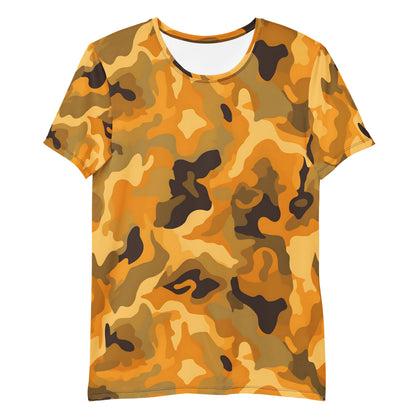 Orange Camouflage v3 Sport-T-Shirt für Herren Sport T-Shirt JLR Design