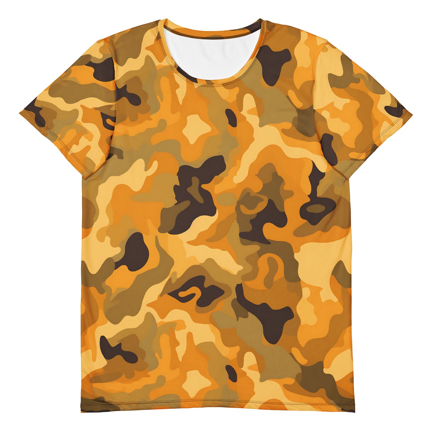 Orange Camouflage v3 Sport-T-Shirt für Herren Sport T-Shirt JLR Design