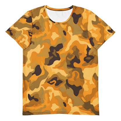 Orange Camouflage v3 Sport-T-Shirt für Herren Sport T-Shirt JLR Design