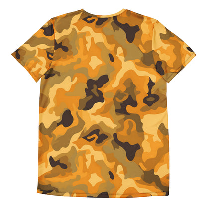 Orange Camouflage v3 Sport-T-Shirt für Herren Sport T-Shirt JLR Design