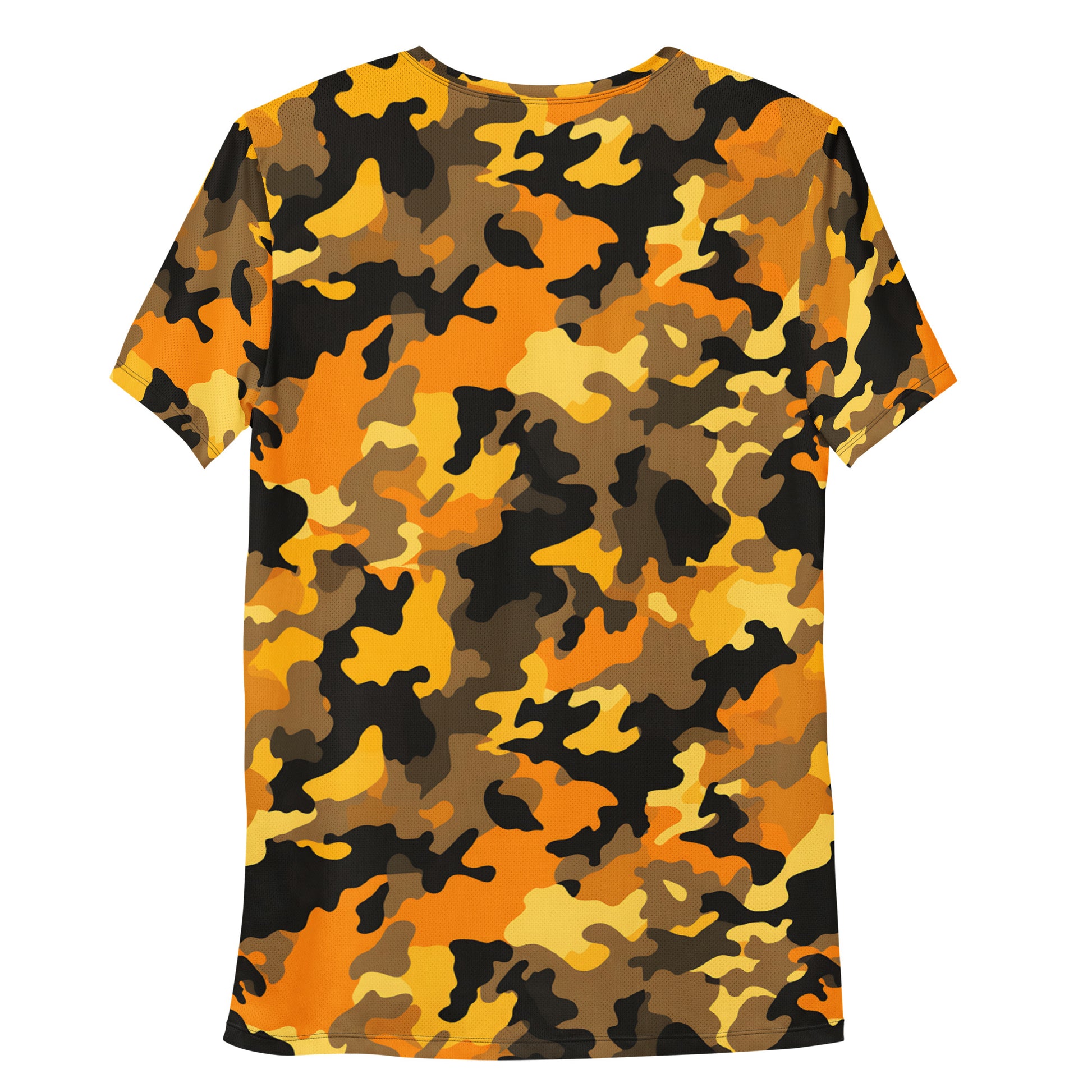 Orange Camouflage v4 Sport-T-Shirt für Herren Sport T-Shirt JLR Design