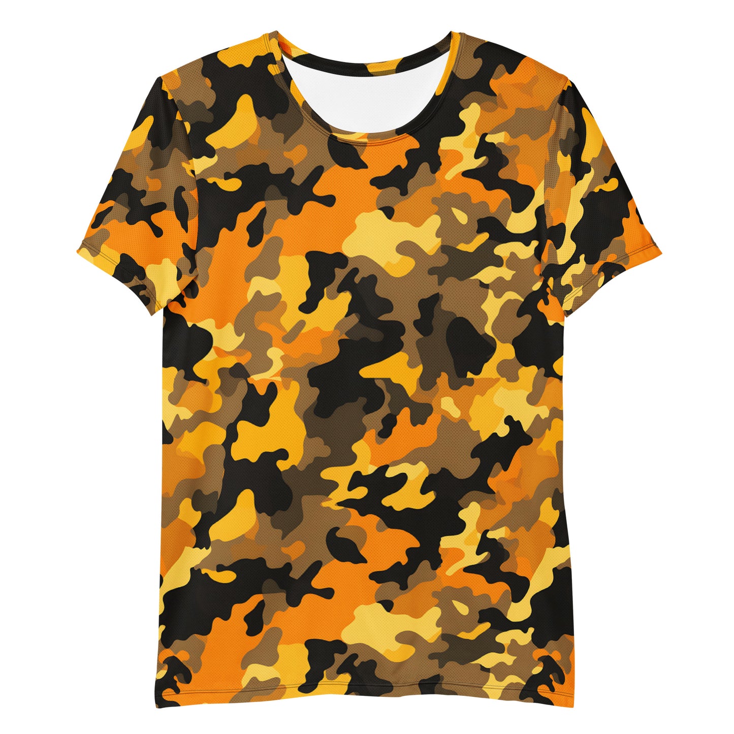 Orange Camouflage v4 Sport-T-Shirt für Herren Sport T-Shirt JLR Design