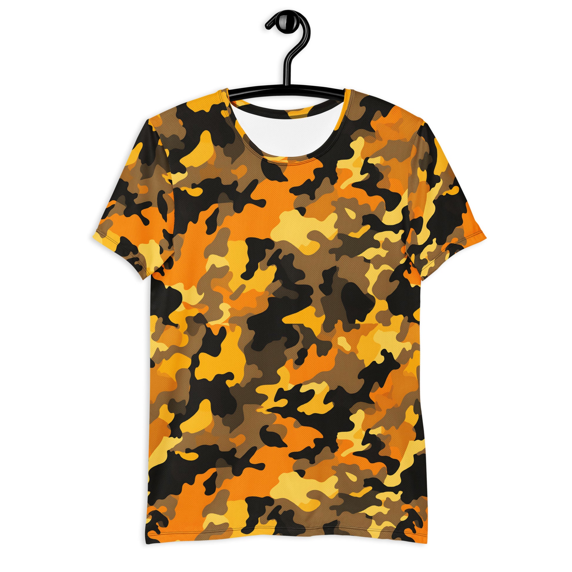 Orange Camouflage v4 Sport-T-Shirt für Herren Sport T-Shirt JLR Design