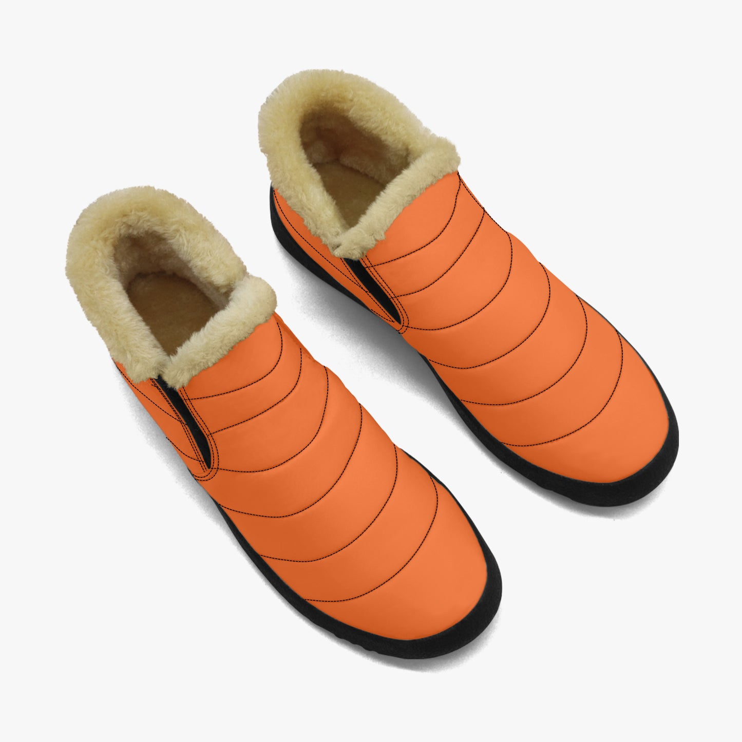 Orange Faux Fur Slipper Slipper JLR Design