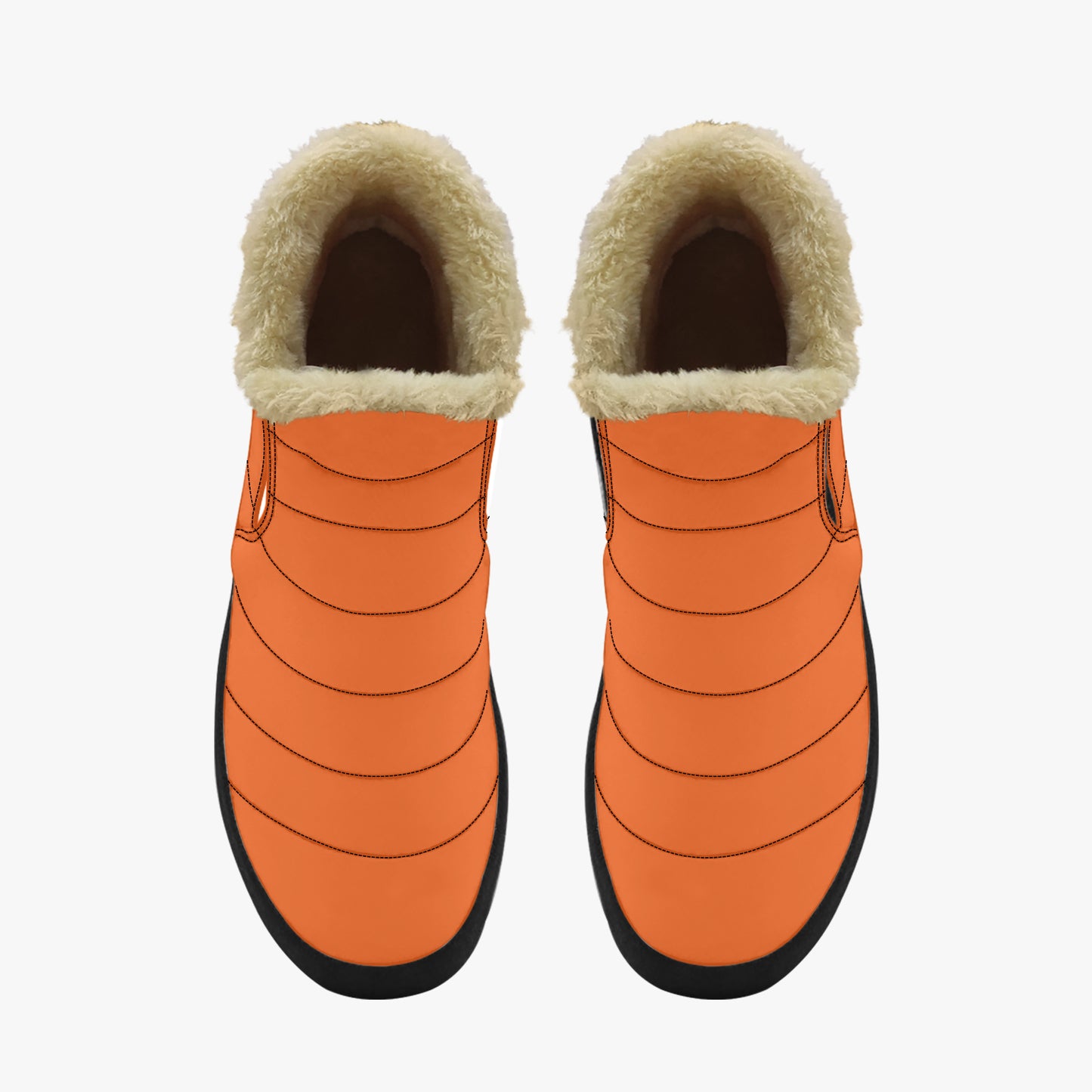 Orange Faux Fur Slipper Slipper JLR Design