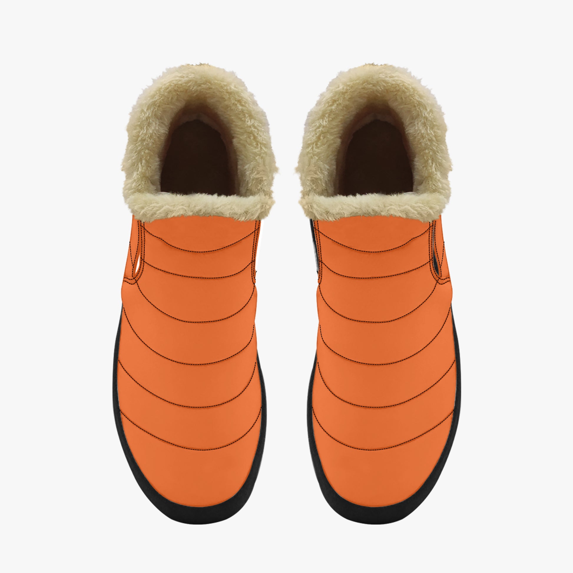 Orange Faux Fur Slipper Slipper JLR Design