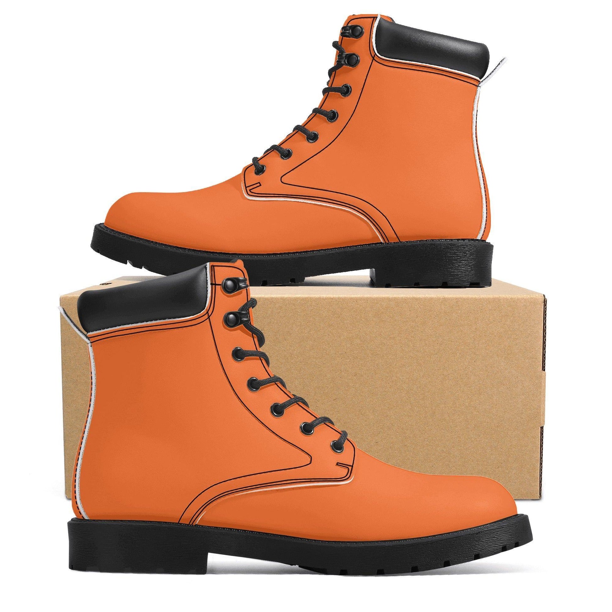 Orange Ganzjahres Stiefel für Damen Lederstiefel 74.99 Damen, Ganzjahres, Lederstiefel, Orange JLR Design