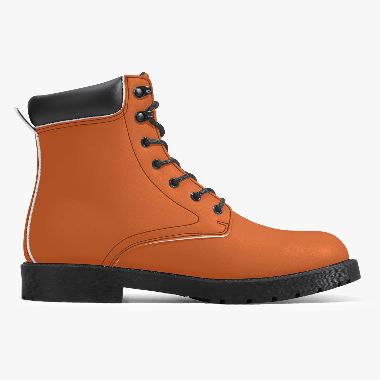 Orange Leder Boots | Stylische und Warme Winterstiefel Boots JLR Design