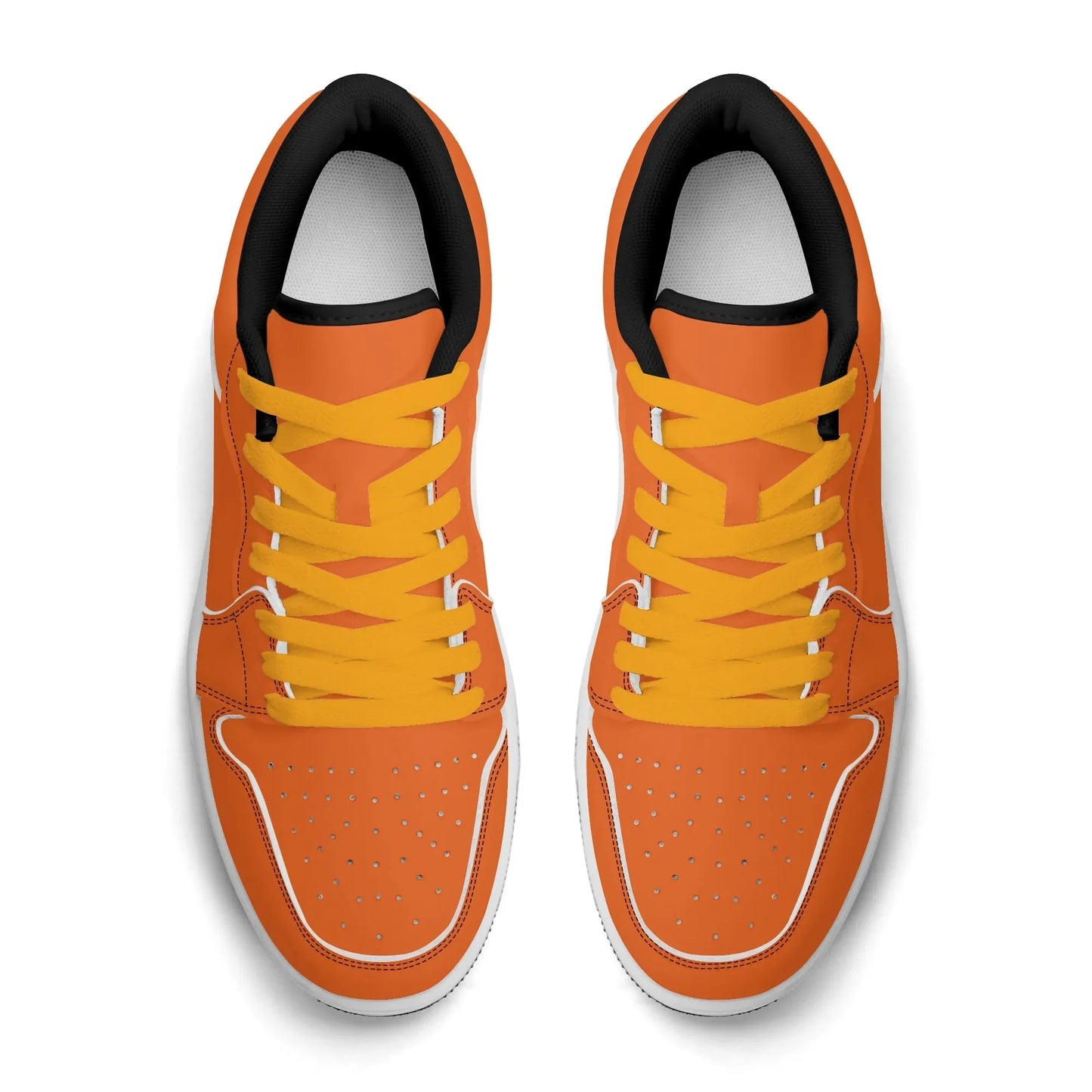orange-low-top-leder-sneaker-fur-damen-sneaker-jlr-design-96947 - JLR Design