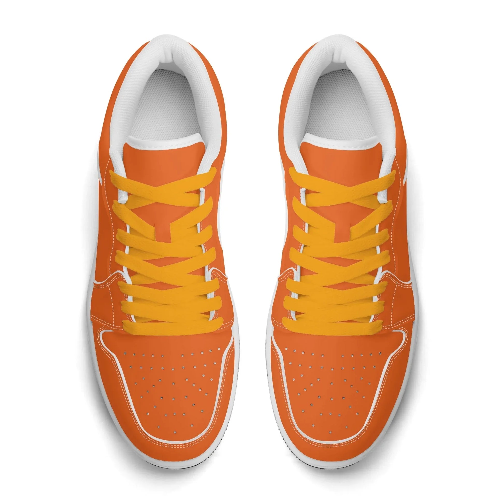 orange-low-top-leder-sneaker-fur-damen-sneaker-jlr-design-68397 - JLR Design