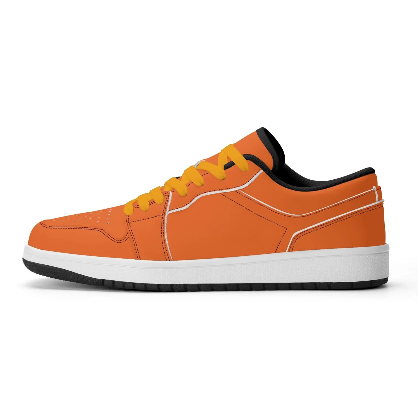 orange-low-top-leder-sneaker-fur-damen-sneaker-jlr-design-97116 - JLR Design