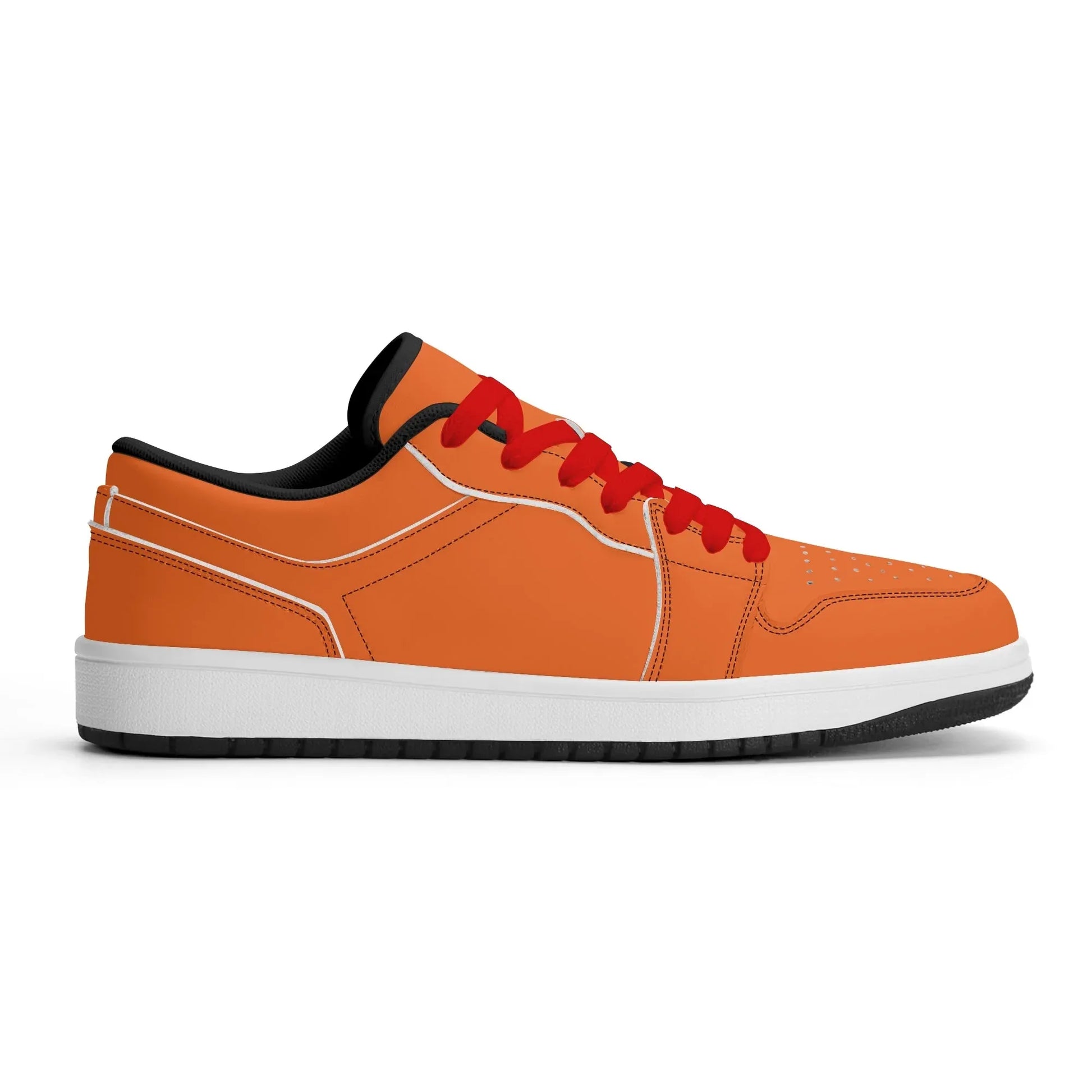 orange-low-top-leder-sneaker-fur-herren-sneaker-jlr-design-78392 - JLR Design