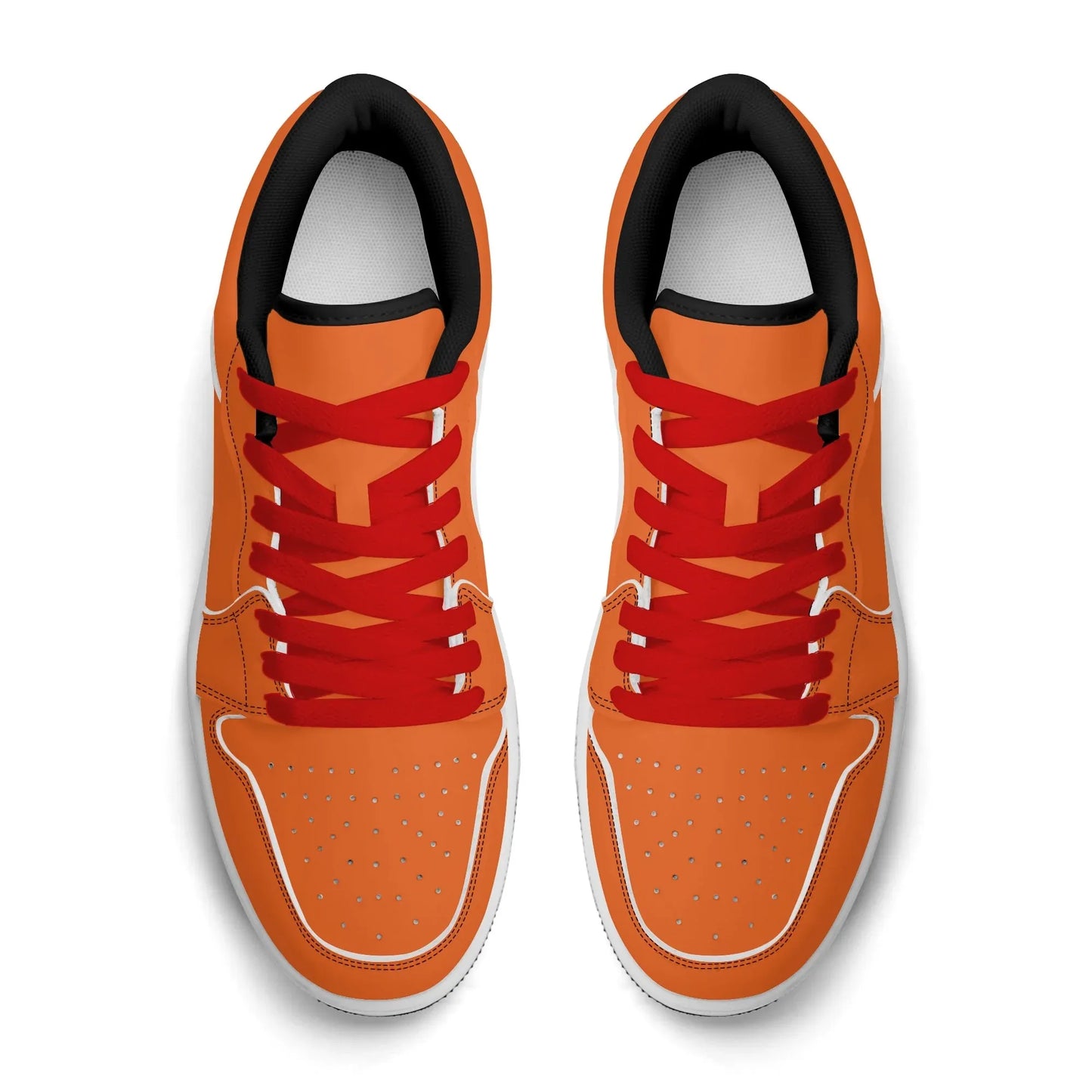 orange-low-top-leder-sneaker-fur-herren-sneaker-jlr-design-70611 - JLR Design