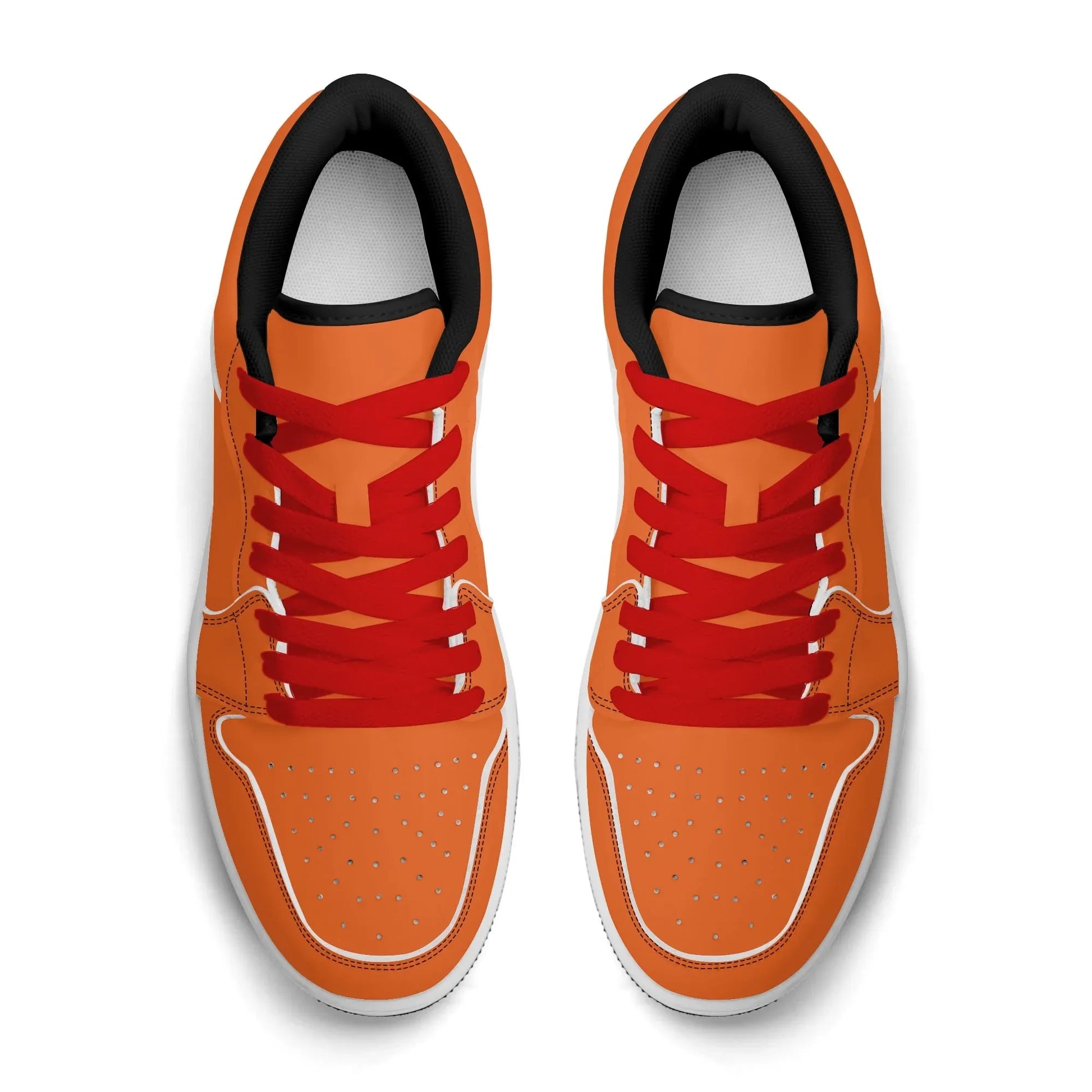 orange-low-top-leder-sneaker-fur-herren-sneaker-jlr-design-70611 - JLR Design