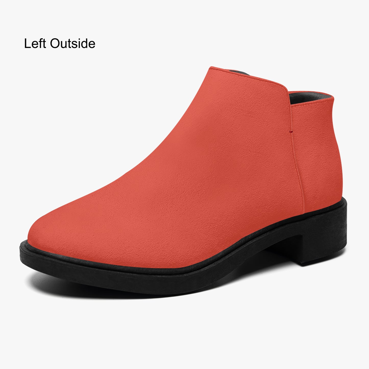 Orange Red elegante Reißverschluss-Stiefeletten Stiefeletten JLR Design