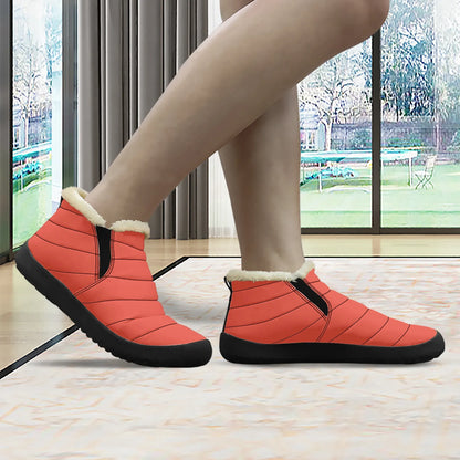 orange-red-faux-fur-slipper-boots-jlr-design-3 - JLR Design
