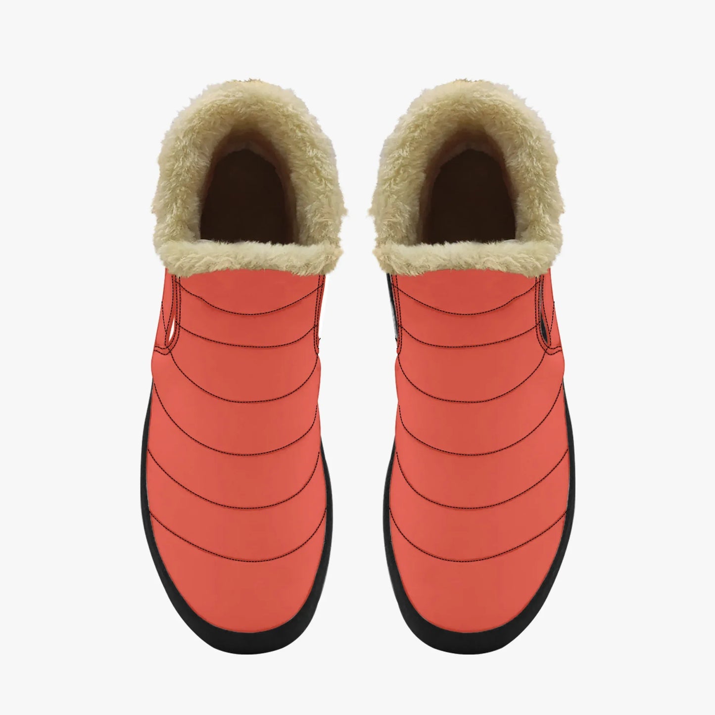 orange-red-faux-fur-slipper-boots-jlr-design-5 - JLR Design