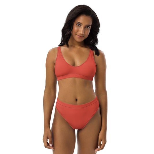 Orange Red High Waist Bikini Bikini 49.99 Bikini, Design, einfarbig, Einlagen, Elastan, Fashion, GRS, High, Mode, orange, Passform, Polyester, red, rot, Style, UPF50, Waist, zweilagig, zweitilig, Ökotex JLR Design