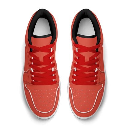 orange-red-low-top-leder-sneaker-fur-damen-sneaker-jlr-design-25682 - JLR Design