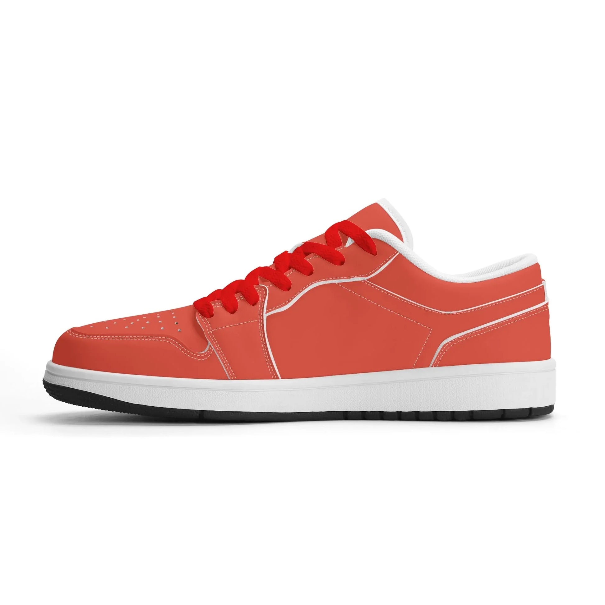 orange-red-low-top-leder-sneaker-fur-damen-sneaker-jlr-design-24708 - JLR Design