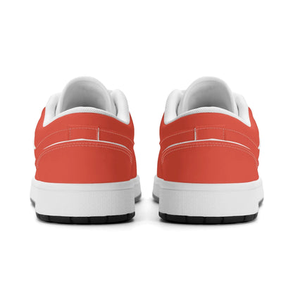 orange-red-low-top-leder-sneaker-fur-damen-sneaker-jlr-design-21762 - JLR Design