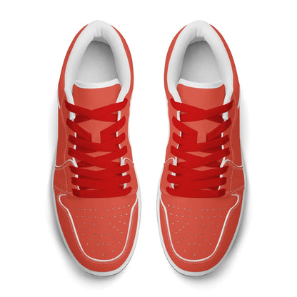 orange-red-low-top-leder-sneaker-fur-damen-sneaker-jlr-design-57650 - JLR Design