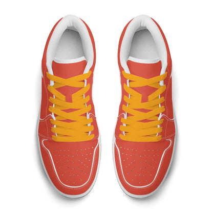 orange-red-low-top-leder-sneaker-fur-herren-sneaker-jlr-design-58068 - JLR Design