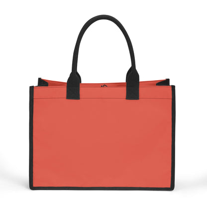 Orange Red Premium Canvas Shopper Tasche Einkaufstasche JLR Design