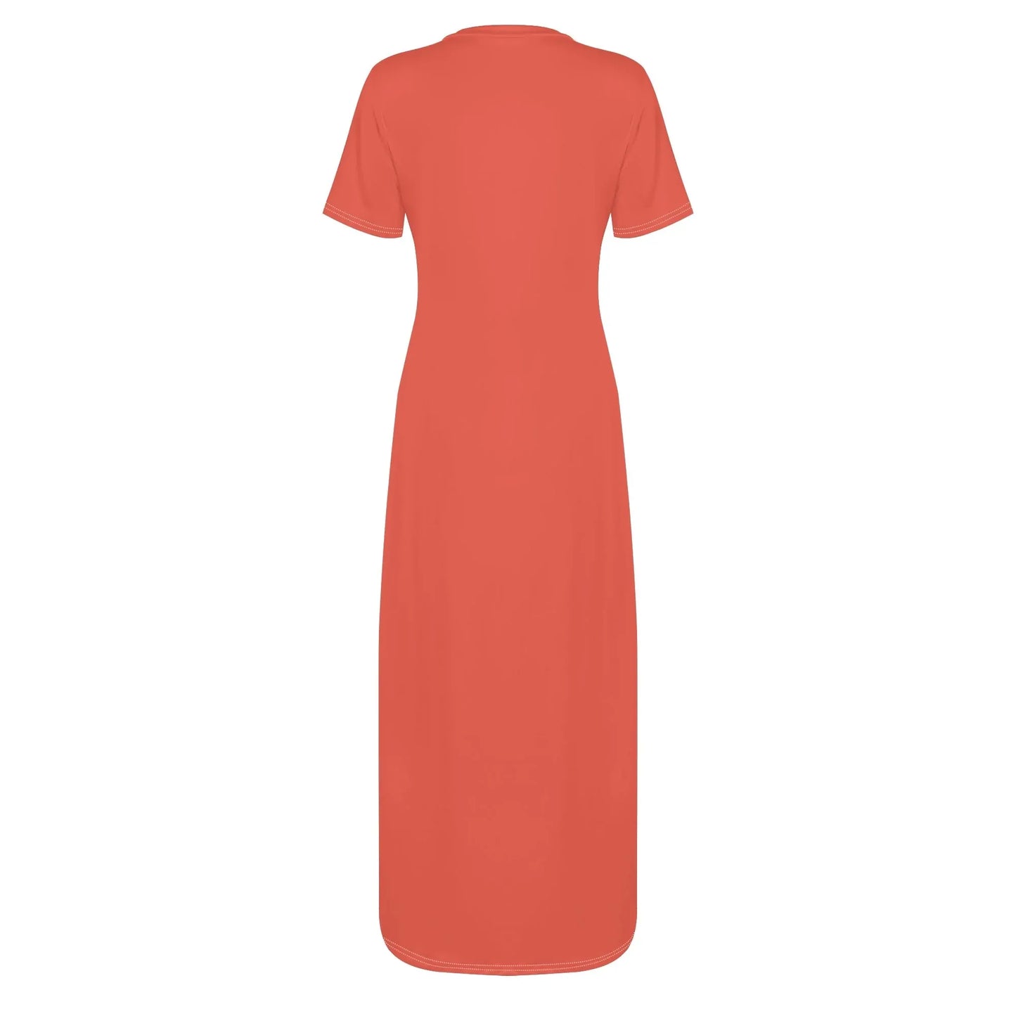 orange-red-short-sleeve-long-dress-long-dress-jlr-design-54348 - JLR Design
