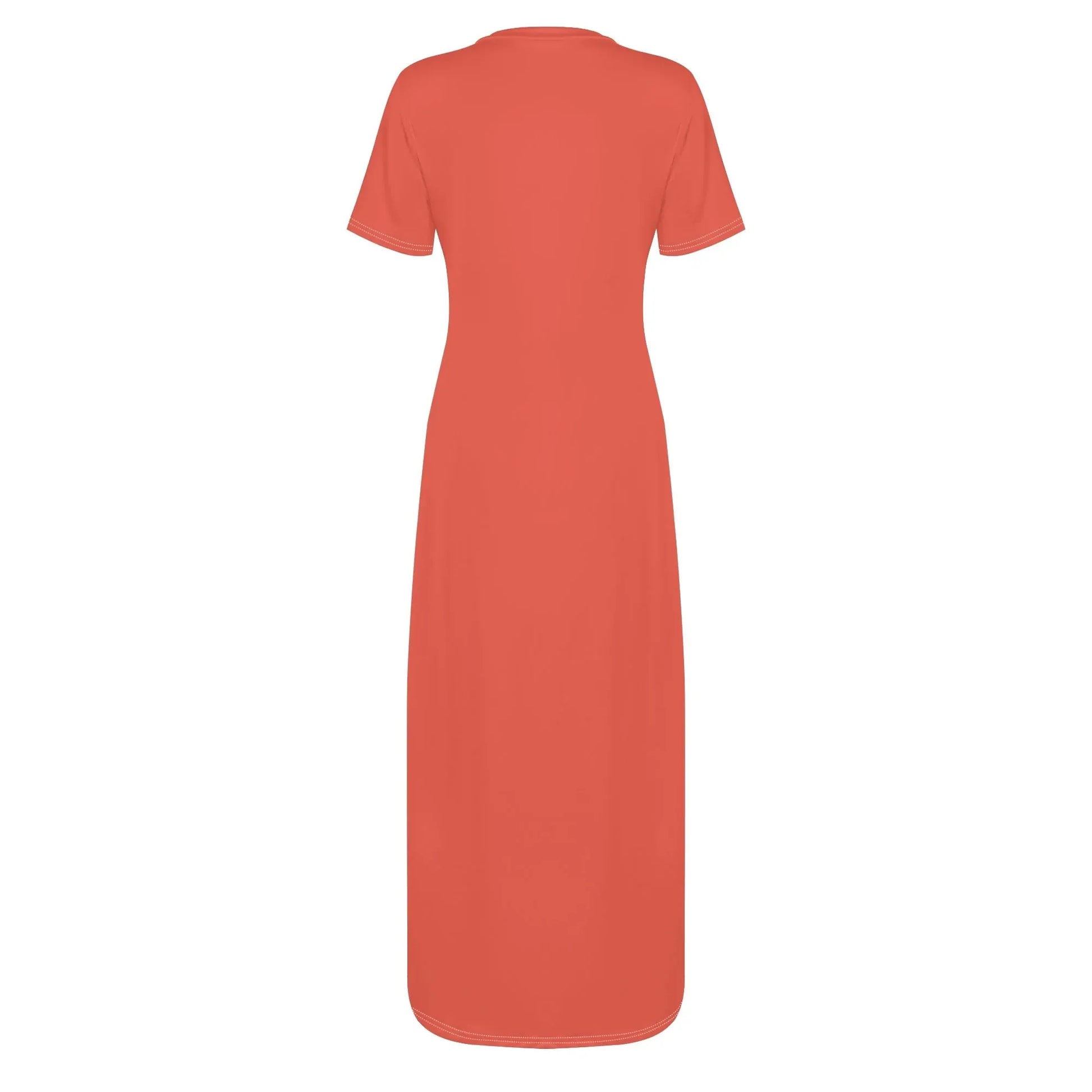 orange-red-short-sleeve-long-dress-long-dress-jlr-design-54348 - JLR Design