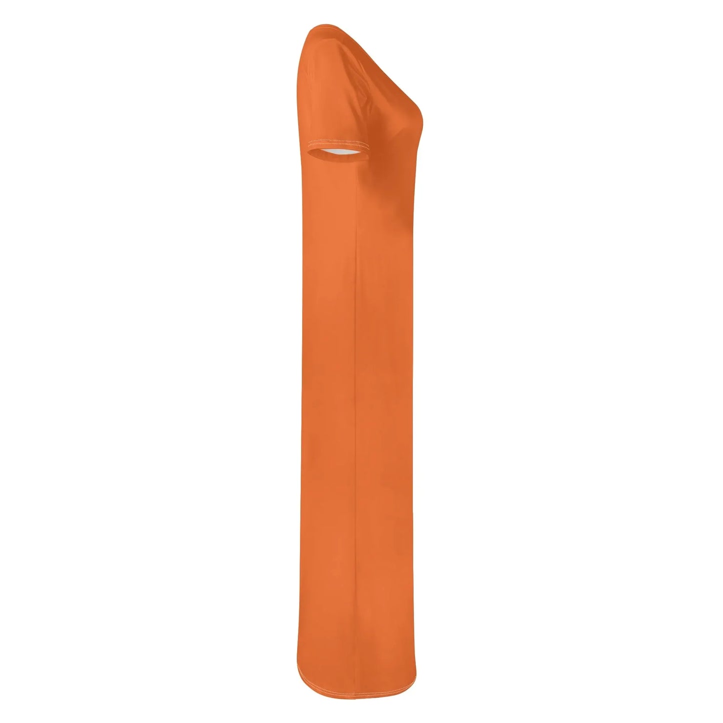 orange-short-sleeve-long-dress-long-dress-jlr-design-12324 - JLR Design