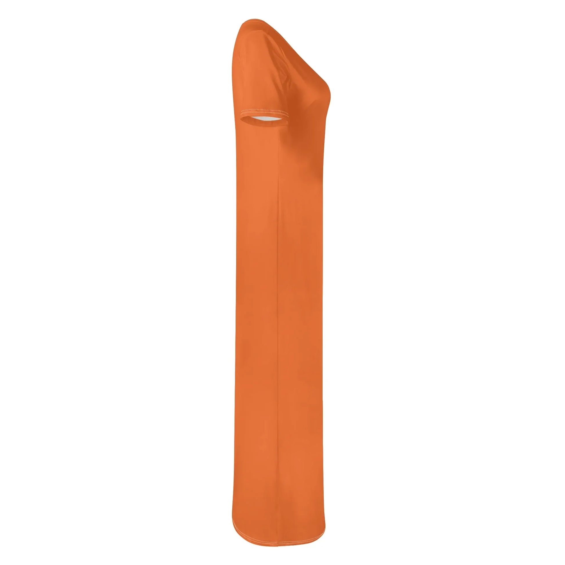 orange-short-sleeve-long-dress-long-dress-jlr-design-12324 - JLR Design