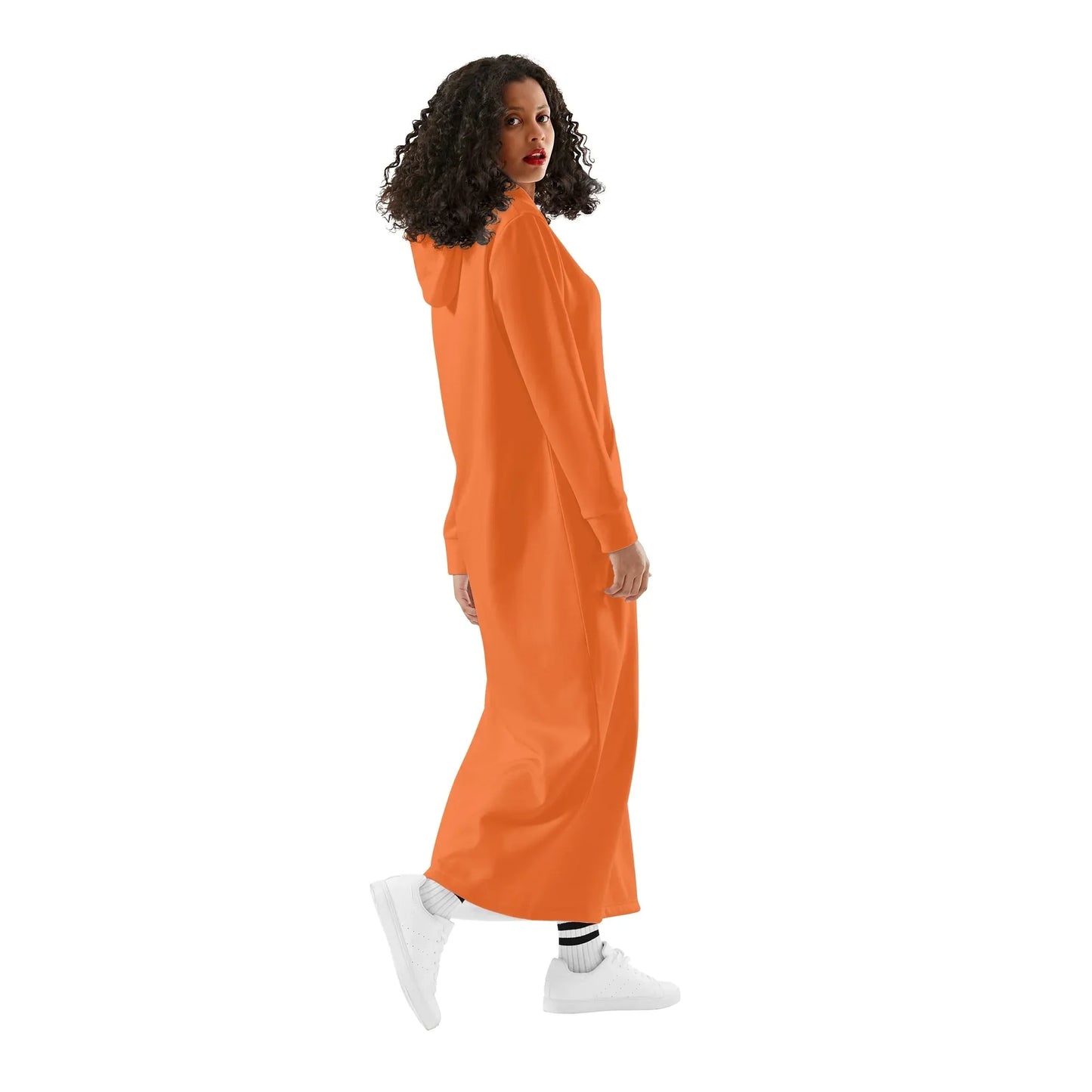 oranges-bequemes-leichtes-hoodie-kleid-hoodiekleid-jlr-design-41594 - JLR Design