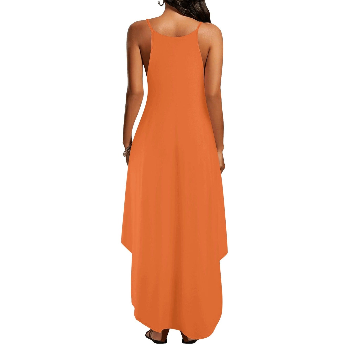 Oranges elegantes ärmelloses Abendkleid Abendkleid 69.99 Abendkleid, Elegant, orange, ärmellos JLR Design