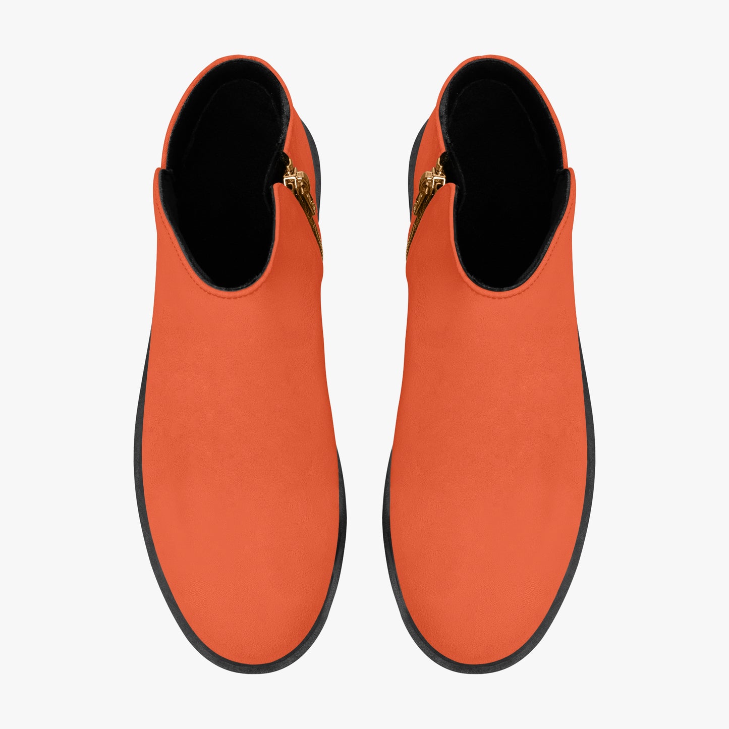 Outrageous Orange elegante Reißverschluss-Stiefeletten Stiefeletten JLR Design
